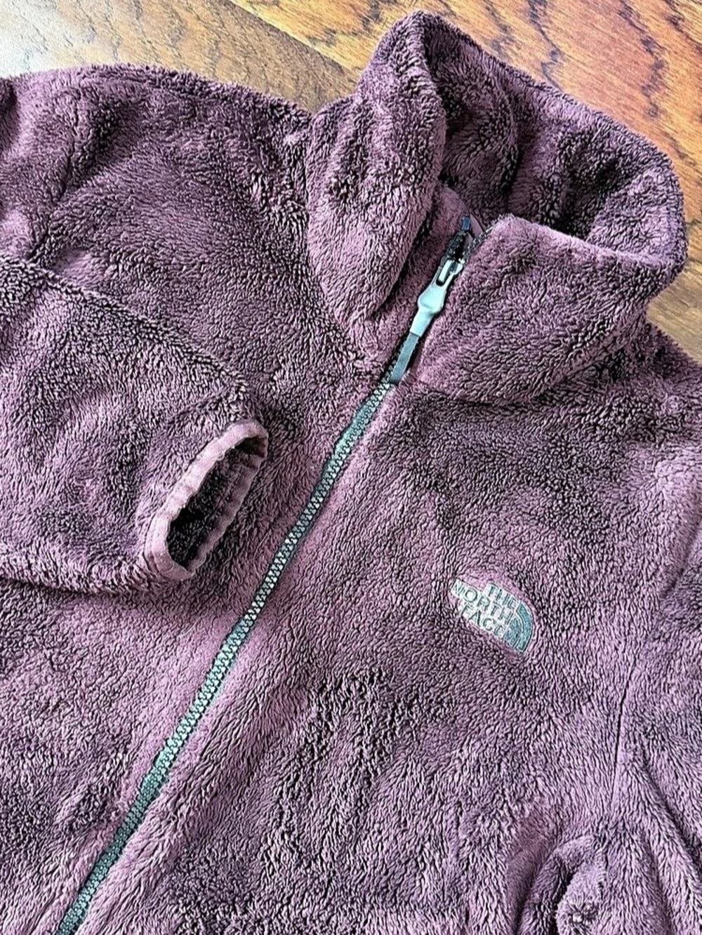 The North Face Osito Full Zip Fleece Jacket Burgundy Maroon Women’s Medium